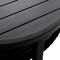 Armen Living Grand Black Aluminum Outdoor Round Conversation Table with Wicker Shelf 840254332744 - alternate 5
